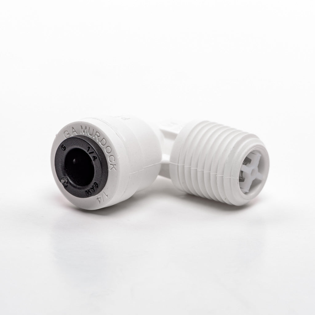 Male Elbow Check Valve (1/4" NPT x 1/4" Tubing)
