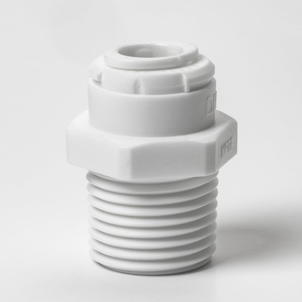 Male Adapter (1/2" NPT x 3/8" Quick-Connect Tubing)