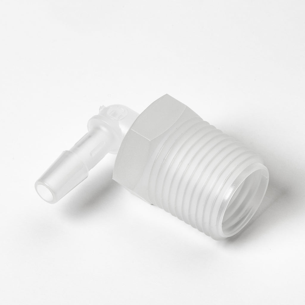 Barb Elbow Adapter (1/2" NPT x 1/4" Barb)