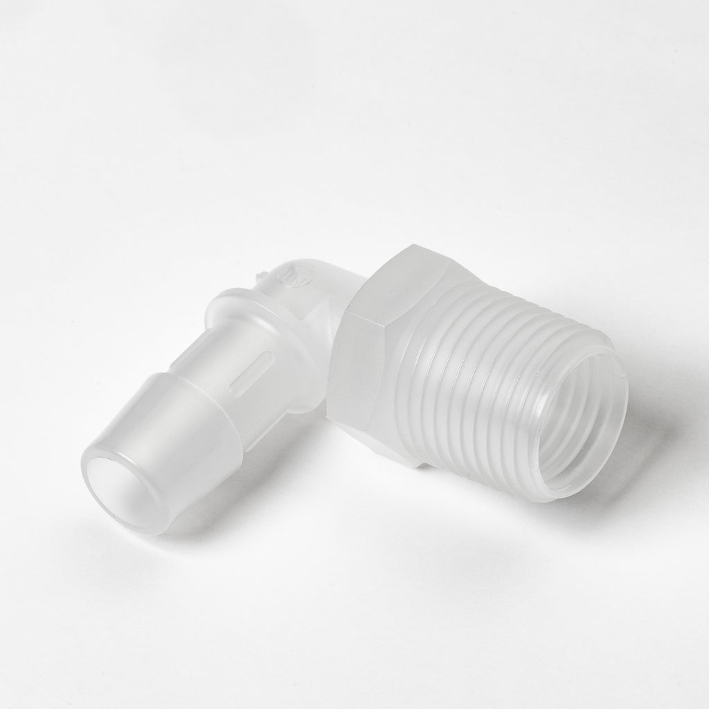 Barb Elbow Adapter (1/2" NPT x 1/2" Barb)