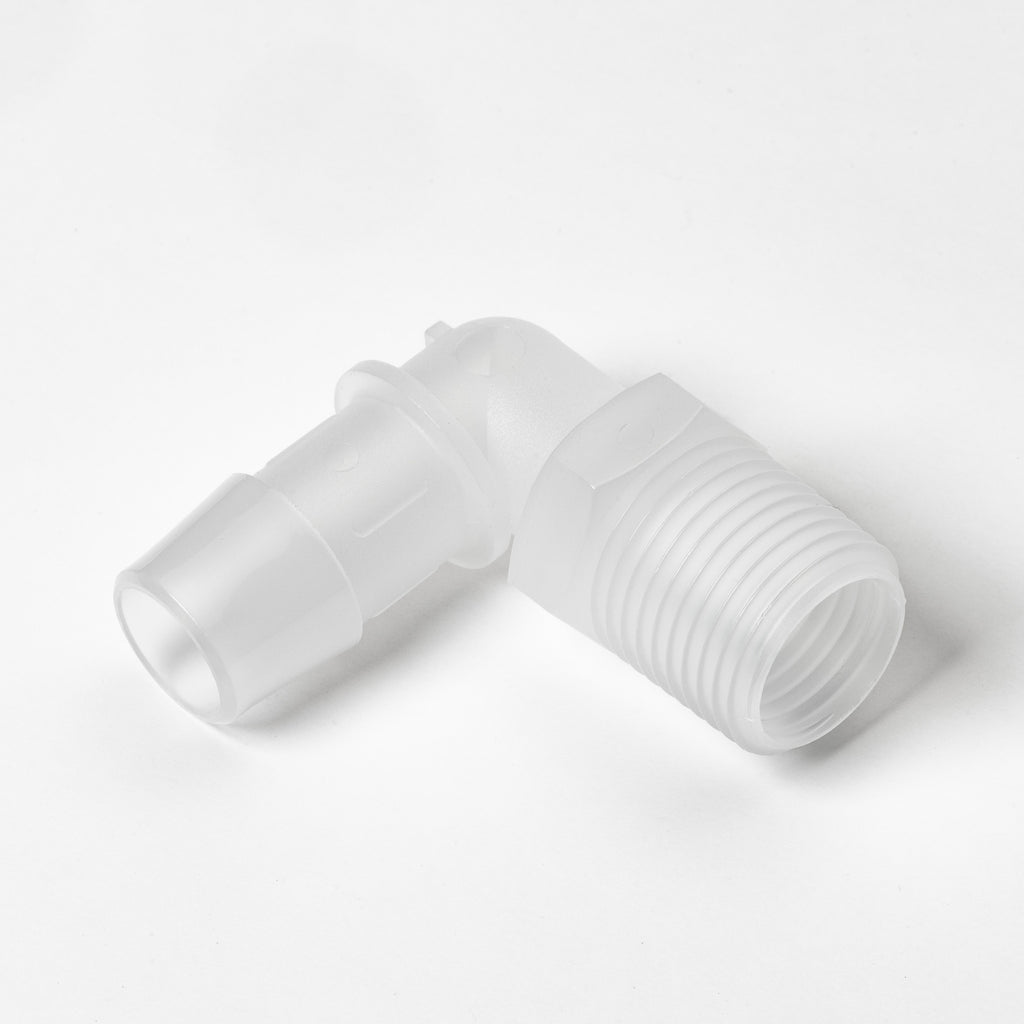 Barb Elbow Adapter (1/2" NPT x 5/8" Barb)