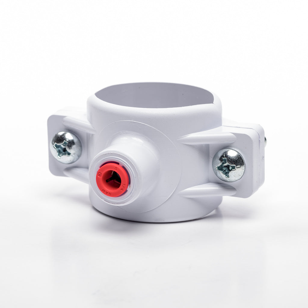 Drain Saddle for 1.5" O.D. Pipe (1/4" Tubing)