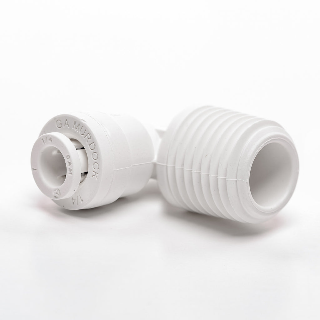 Male Elbow Adapter (3/8" NPT x 1/4" Tubing)